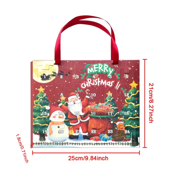 Christmas Advent Calendar Bracelet 2 Bracelets 24 Days Christmas Countdown Calendar 24 Days Countdown Surprise Ore Blind Box Set - Image 5