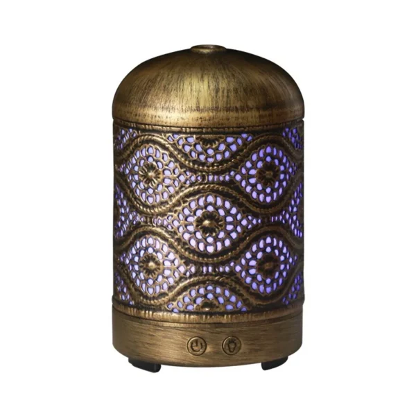 Silent Seven-color Home Diffuser Gold and Bronze Eye Aroma Diffuser Retro Humidifier Atomizer - Image 5