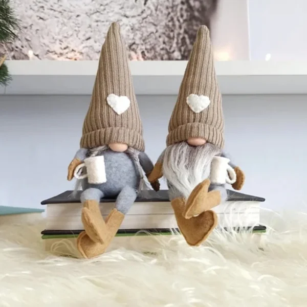 Christmas Plush Gnomes Tomte Gnome Ornaments Handmade Swedish Dwarf Figurine Holiday Elf Home Decorations 11.8In New Arrival - Image 6