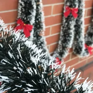2M Christmas Eve Decoration Bar Tops Ribbon Garland Christmas Tree Kitchen Ornaments Wedding Party Decoration