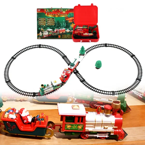 Christmas Train Set Track Musical Sound Lights Around Tree Decoration Santa UK - Image 6
