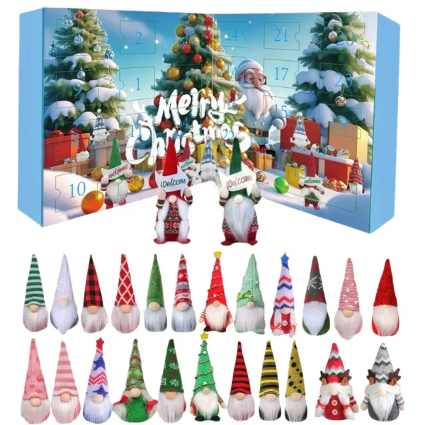 Christmas Gnome Holidays Advent Calendar 2025 24 Days Xmas Countdown Calendar Christmas Countdown Calendar Christmas Decor Gifts - Image 4