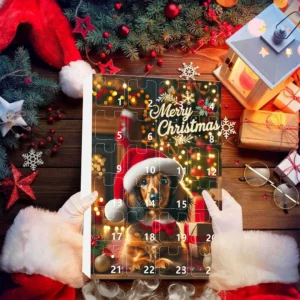 24pcs/set Excellent Christmas Gift Dachshunds 24 Days Calendar Collection ATMOSPHERE Advent Calendar As Shown