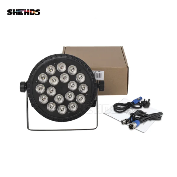 1pcs Led 18x18W RGBW 4in1/RGBWA+UV 6in1 Par Lighting Aluminum DJ Disco Wash Stage Light Christmas Decorations - Image 6
