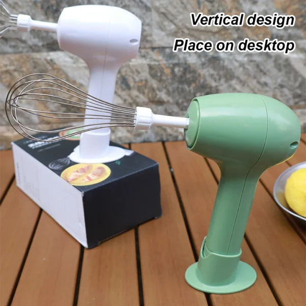 Electric Wireless Egg Beater USB Rechargeable Handheld Egg Beater One-Button Start for Whipping Or Mixing Eggs Butter Cream - Image 4