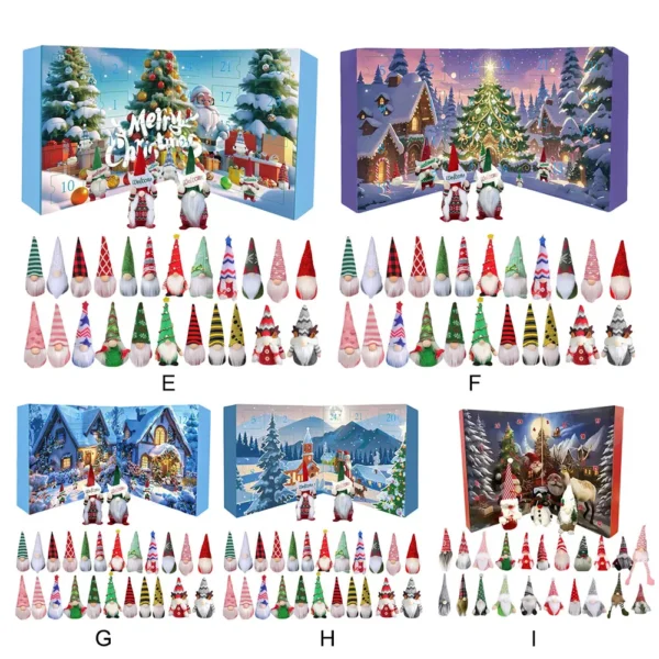 Christmas Gnome Holidays Advent Calendar 2025 24 Days Xmas Countdown Calendar Christmas Countdown Calendar Christmas Decor Gifts - Image 3