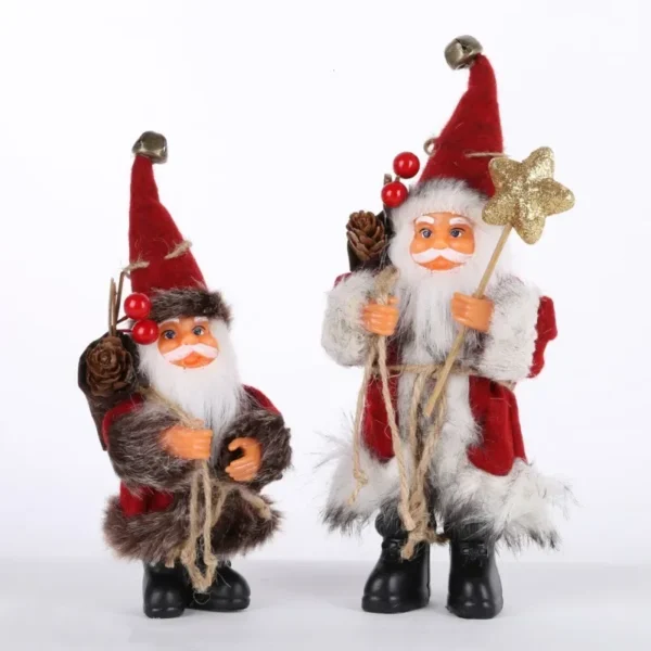 1Pc Christmas Scene Decoration Santa Claus Doll Christmas Tree Ornament New Year Home Decoration for kids Gift Noel Doll - Image 2