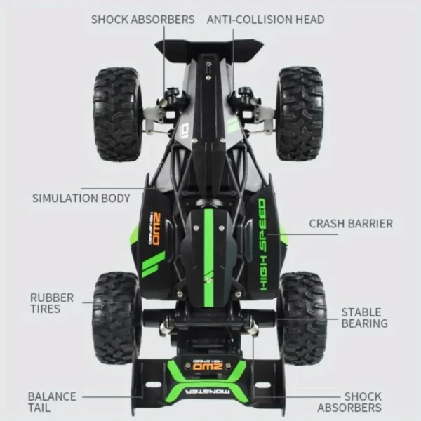 RC Drifting Car Racing High Speed 15KM/H Radio Control Model 2.4G Drift Race Vehicle for Boys Girl Gifts - Image 2