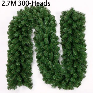 2.7M Artificial Pine Leaf Rattan Strip Green Christmas Garland Christmas Pine Tree Rattan Decor Xmas Tree Ornament