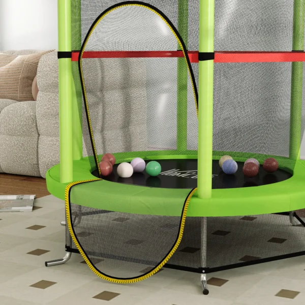Kids Trampoline Mini Bouncer w/ Enclosure Net for 3-6 Years - Image 5