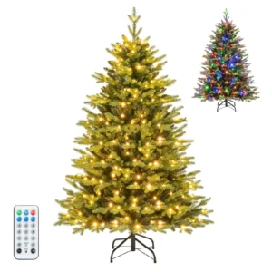 5 FT Artificial Xmas Tree Hinged Christmas Tree with 844 Branch Tips