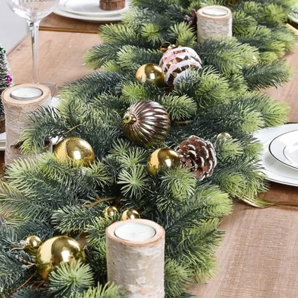 1Pc Artificial Green Plants Christmas Tree Garland Home Party Decorative Outdoor Yard Pine Tree Rattan Hanging Hot Sale Products - Image 6