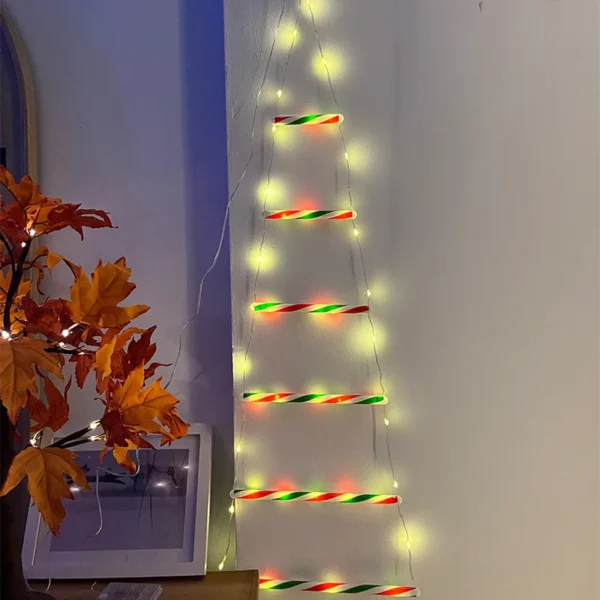 LED Christmas Decorations Fairy lamp LED Ladder Lamp with Climbing Santa Claus Home Outdoor Christmas Light New Year Ornaments s - Image 6