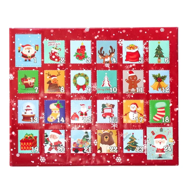 Christmas Advent Calendar Bracelet 2 Bracelets 24 Days Christmas Countdown Calendar 24 Days Countdown Surprise Ore Blind Box Set - Image 4