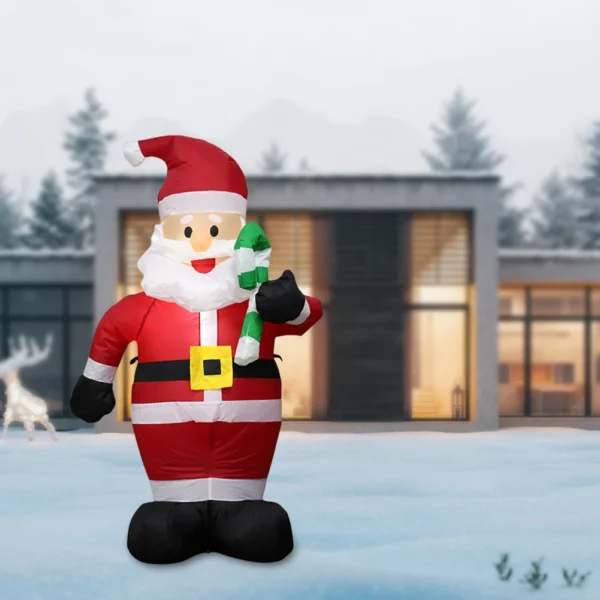LED Inflatable Cartoon Model Decor Festival Theme Cute Air Blown Up Christmas Dolls Decor for Xmas Garden Party Decor - Image 2