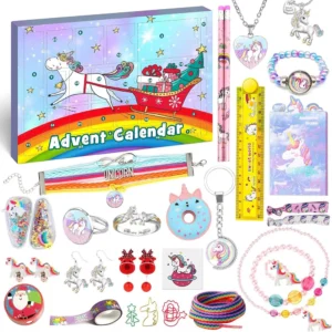 Unicorn Advent Calendar Stationery Advent Calendar Children's Christmas Calendar