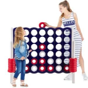 Giant 4 in A Row Jumbo 4-to-Score Chess Set Large Family Indoor Outdoor Game Toy