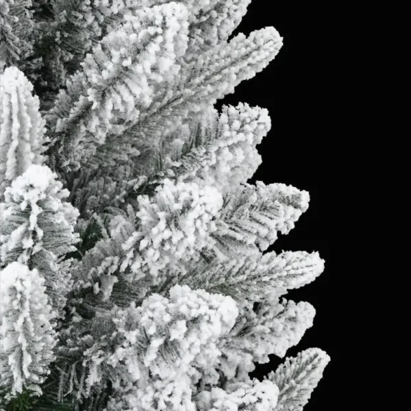 Flocked Snow Artificial Christmas Tree 180cm - Realistic PVC & PE Xmas Decor - Image 6