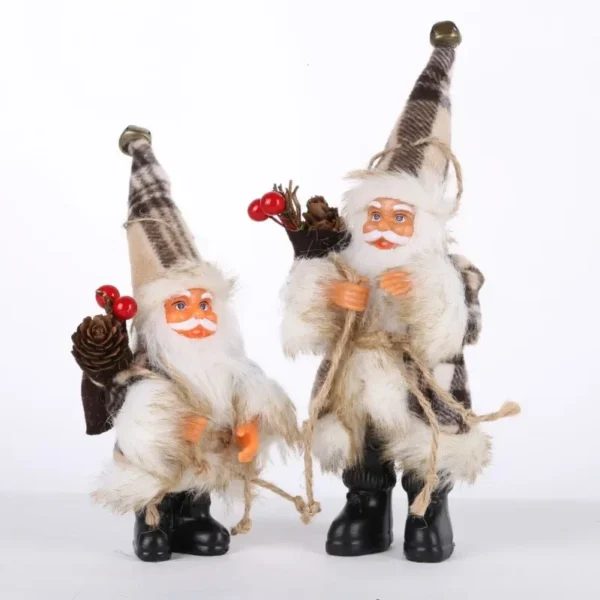 1Pc Christmas Scene Decoration Santa Claus Doll Christmas Tree Ornament New Year Home Decoration for kids Gift Noel Doll - Image 6
