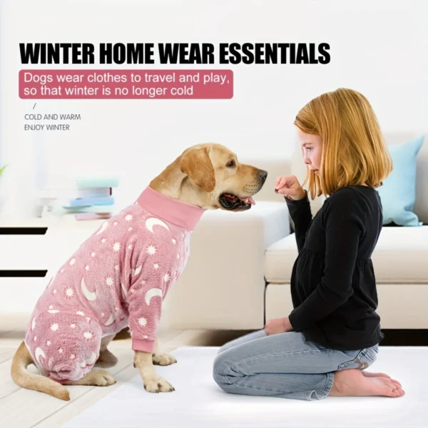 Red Plaid Large Dog Pajamas Cozy Flannel Pet Clothes Cute Warm Soft Pink dog clothes Boy dog clothes Dog designer clothes Puppy - Image 5