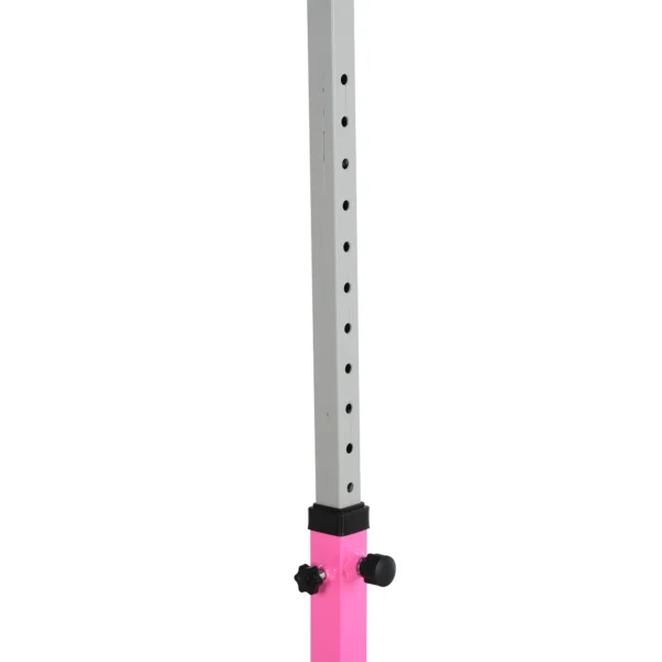 Adjustable Kids Gymnastics Bar Horizontal Training Steel Frame Wood - Image 5