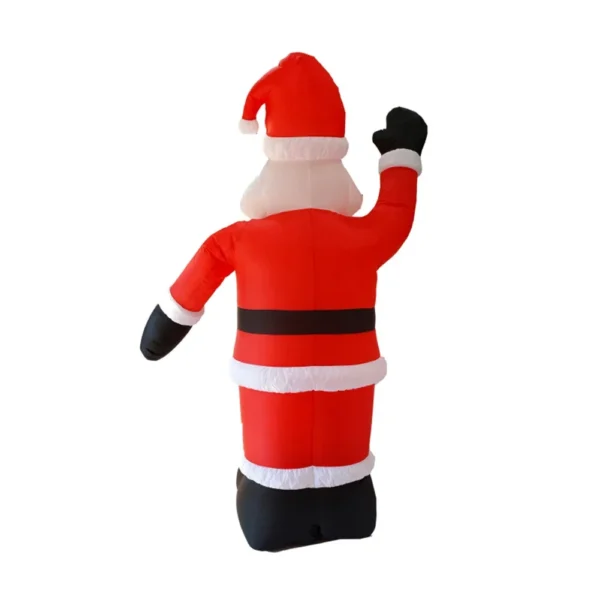 Inflatable Waving Hand Santa Claus 2.4M Illuminated Santa Claus Ornament with LED Light for Xmas Garden Party Decor - Image 5