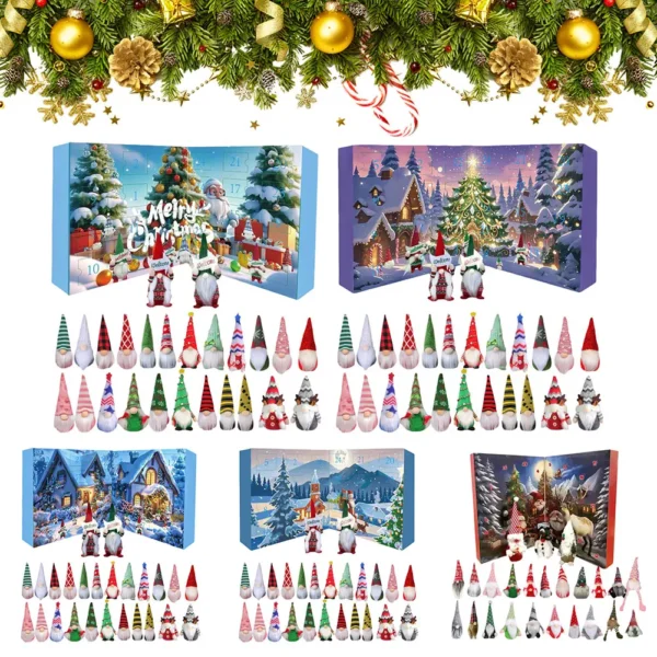 Christmas Gnome Holidays Advent Calendar 2025 24 Days Xmas Countdown Calendar Christmas Countdown Calendar Christmas Decor Gifts