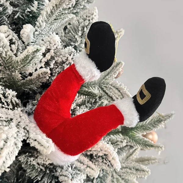 Santa Claus Elf Legs Doll Christmas Tree Decoration Home Fireplace Hanging Ornament Xmas Tree Picks New Year Party Supplies Gift - Image 5